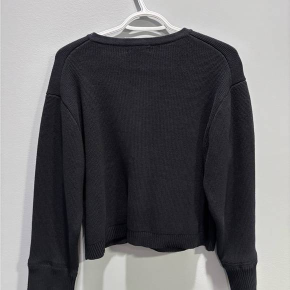 J. Crew Black Cardigan with Gold Buttons - Picture 2 of 3